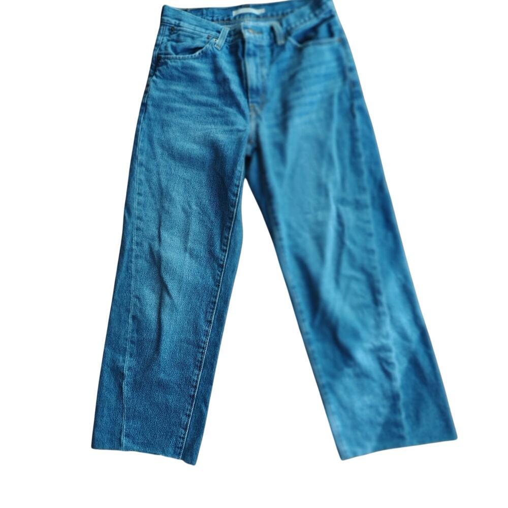 Levi’s ’94 Baggy Wide‑Leg Jeans Women’s Size 27 Dark Wash Rigid Denim
